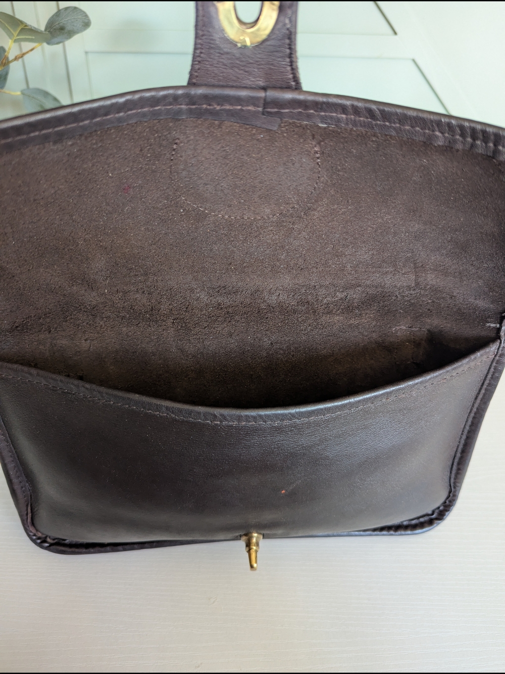 vintage 60's Coach Double Sided Satchel / Twin Clutch - Picture 11 of 15